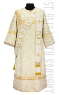 white vestment for a protodeacon