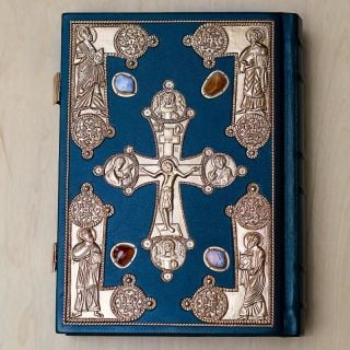 Book Cover for the Apostle with Gemstones