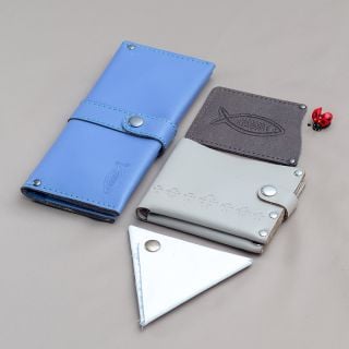 leather wallets and a purse as a gift
