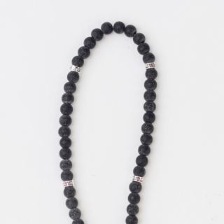 black prayer rope with 50 shungite beads 