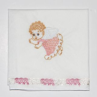 cotton kerchief with embroidered Angel