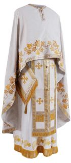 priest vestment Contour Grape embroidery