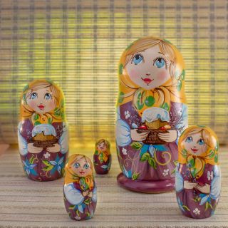 Easter stack nesting dolls