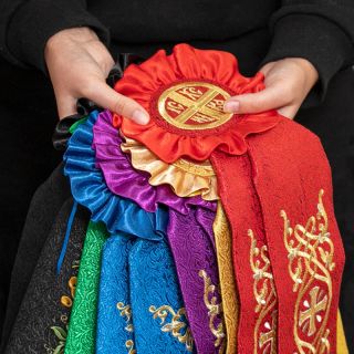 Ribbons for Dikiri and Trikiri with Embroidery