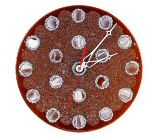 stained glass wall clock