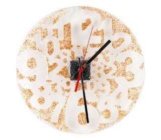 stained glass wall clock