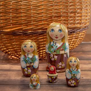 palm tree nesting doll
