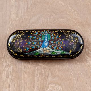 Peacock Glasses Case
