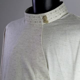 Russian style priest undercassock with embroidered collar