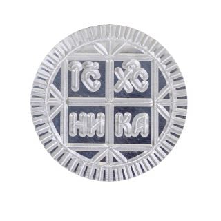 wooden stamp with a silver-plating cover