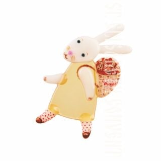 rabbit fridge magnet