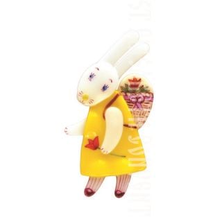 rabbit fridge magnet