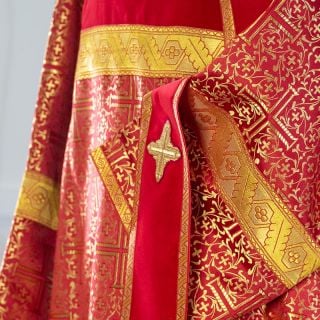 deacon vestment with crosses made of silk 