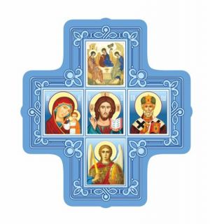 Five Icons Rectangular Cross