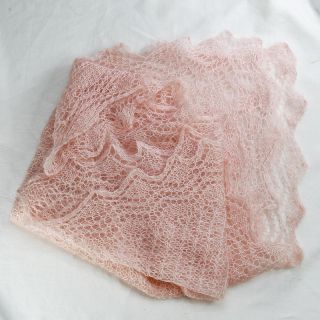 Pink Wool Shawl 