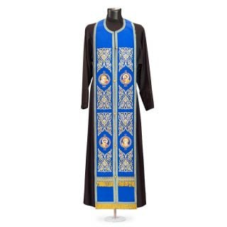 Greek-style Priest Vestment from gabardine with medallions and embroidery