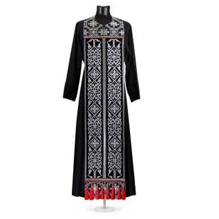 beautiful Lenten Greek-style priest vestment black with embroidery