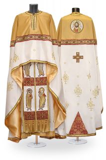 greek-style vestment with holy apostles 