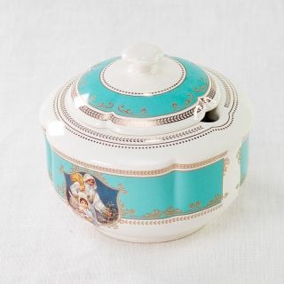 Christmas ceramic sugar bowl