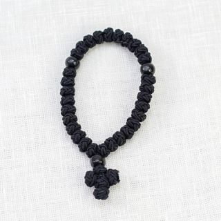 black soutache rosary