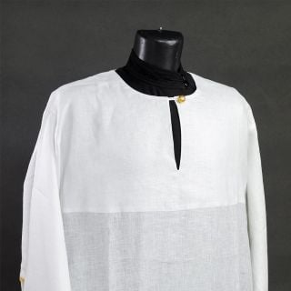 linen Podsakkosnik with embroidery and galloon