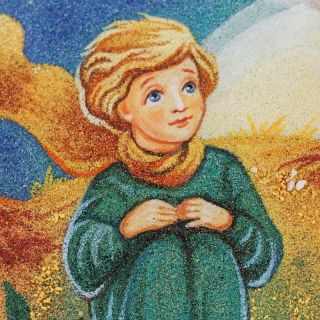  The little Prince handmade Picture from Gemstones 