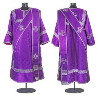purple church silk protodeacon vestment