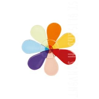 flower in glass pendant