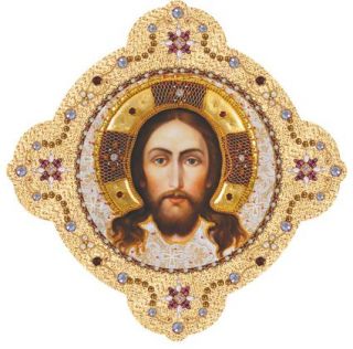 Tactile Varnish Icon in Oklad