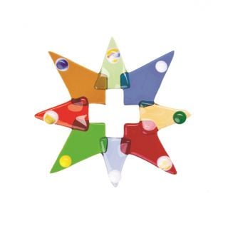 colorful star pendant