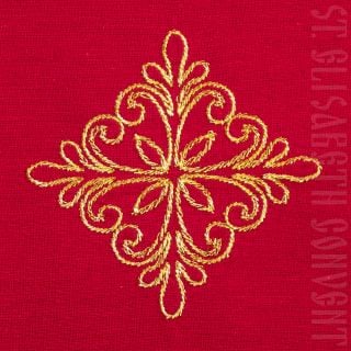  Single Communion Cloth w/Embroidery