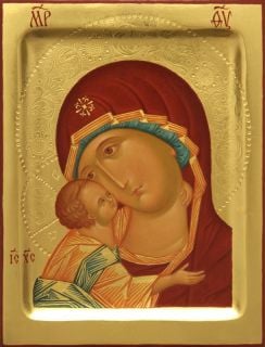 hand-painted icon of the Mother of God Igorevskaya