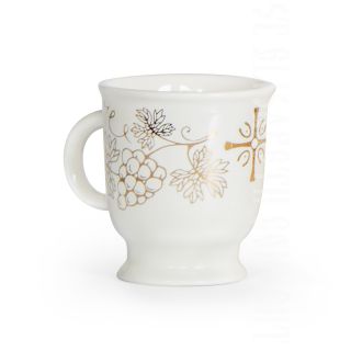 holy cup with grapes