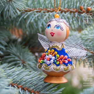 Wooden angel souvenir