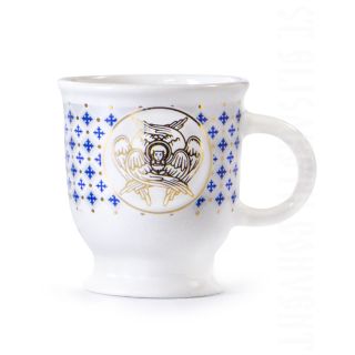 Prayer ceramic holy water cup