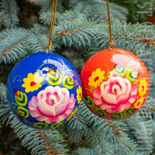 flower Christmas bauble