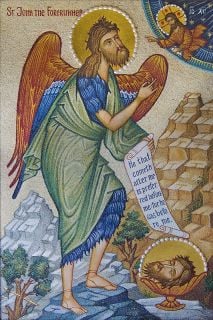 Stone Icon of St. John the Forerunner 