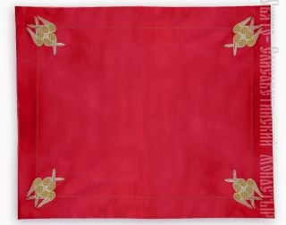 Red Corporal with Cherubim Embroidery 