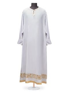 white priest sticharion (podriznik) with golden embroidery 