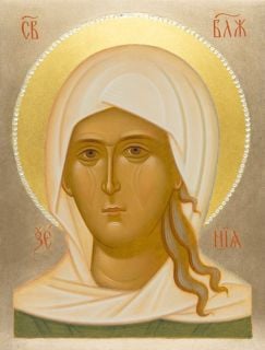 Icon of St Xenia of St Petersburg