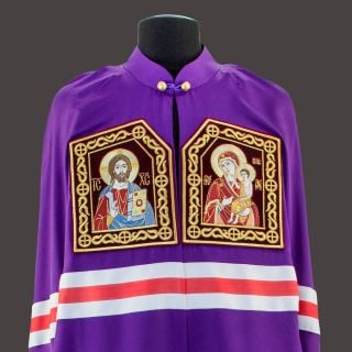 purple cloak for archbishop with tablets