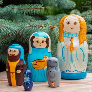 Matryoshka Nativity souvenir wooden
