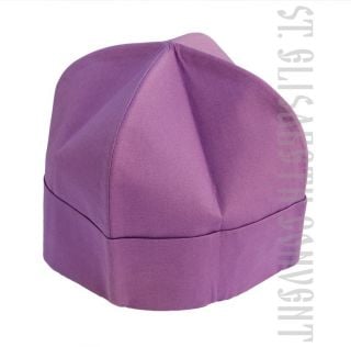 purple skufia with lapel