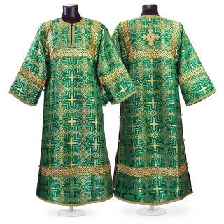 Green unlined Sticharion with crosses
