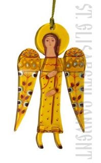 glass gift long wings angel