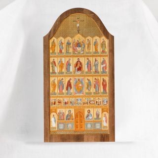 Arch hand-painted icon of Orthodox iconostasis 