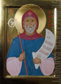 handpainted Icon of Saint Benedict of Nursia