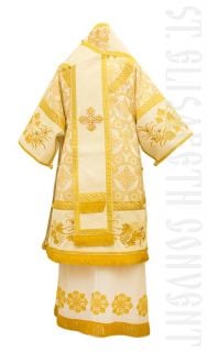 white bishop's vestment