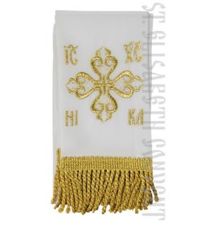 White-and-Gold narrow Bookmark for the Epistle or Holy Gospel Book