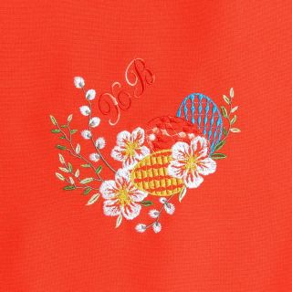 Easter Cloth with Willow with flowers embroidery